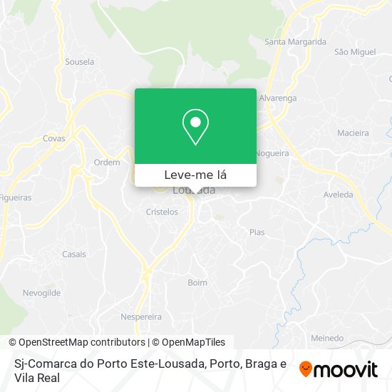Sj-Comarca do Porto Este-Lousada mapa