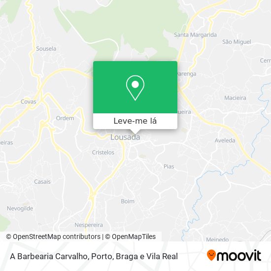 A Barbearia Carvalho mapa
