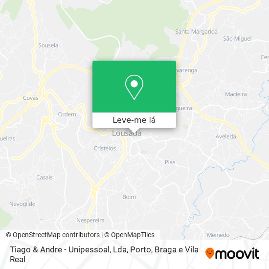 Tiago & Andre - Unipessoal, Lda mapa