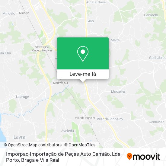 Imporpac-Importação de Peças Auto Camião, Lda mapa