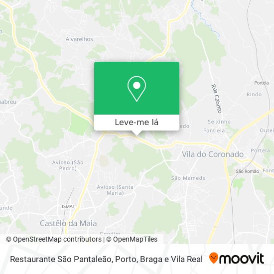 Restaurante São Pantaleão mapa
