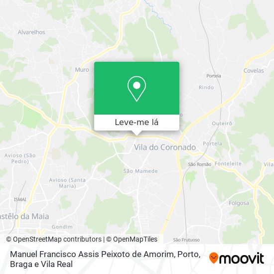 Manuel Francisco Assis Peixoto de Amorim mapa