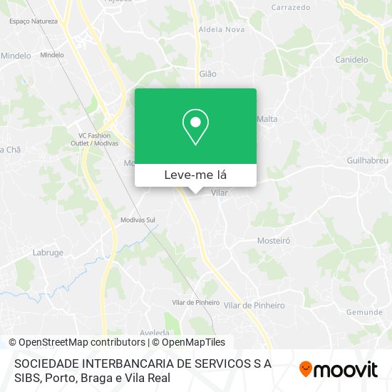 SOCIEDADE INTERBANCARIA DE SERVICOS S A SIBS mapa