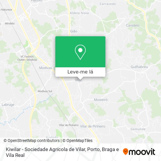 Kiwilar - Sociedade Agrícola de Vilar mapa