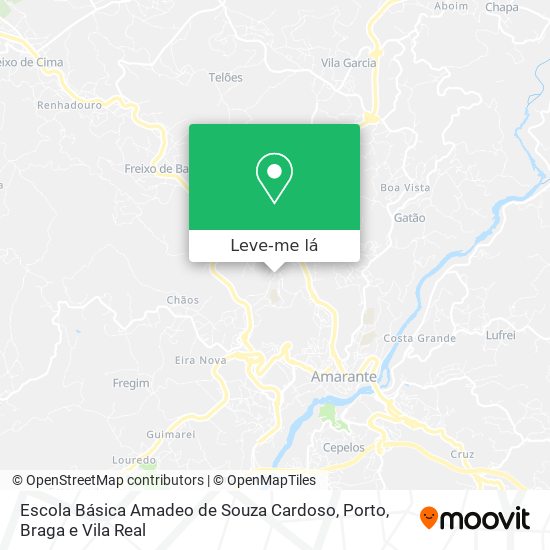 Escola Básica Amadeo de Souza Cardoso mapa