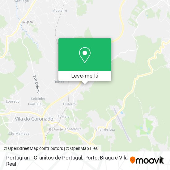 Portugran - Granitos de Portugal mapa