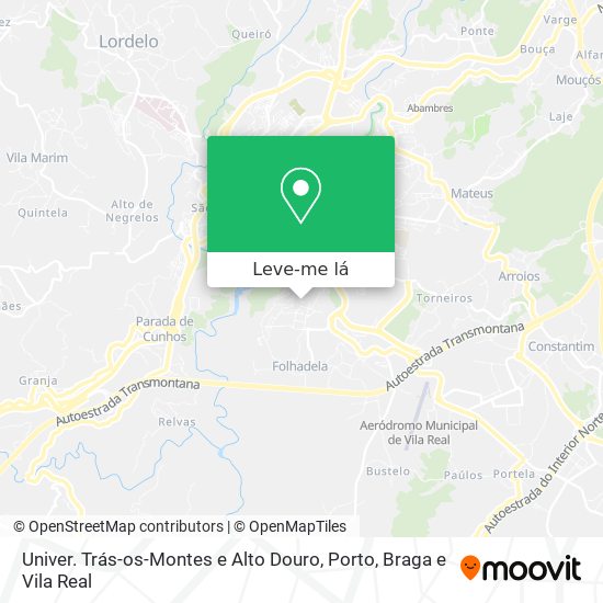 Univer. Trás-os-Montes e Alto Douro mapa
