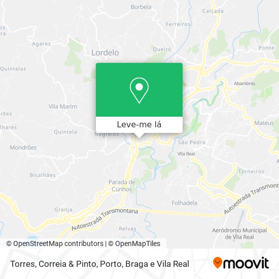Torres, Correia & Pinto mapa