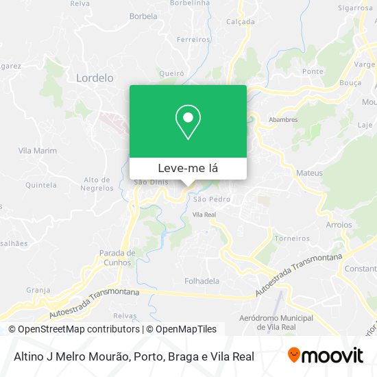 Altino J Melro Mourão mapa