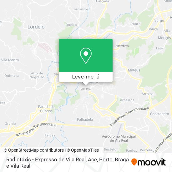 Radiotáxis - Expresso de Vila Real, Ace mapa