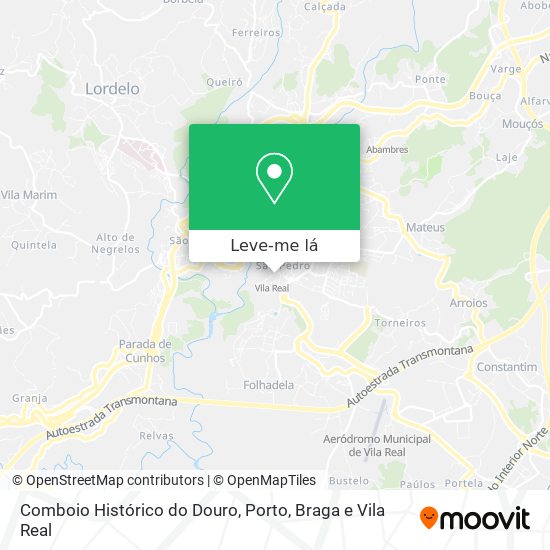 Comboio Histórico do Douro mapa