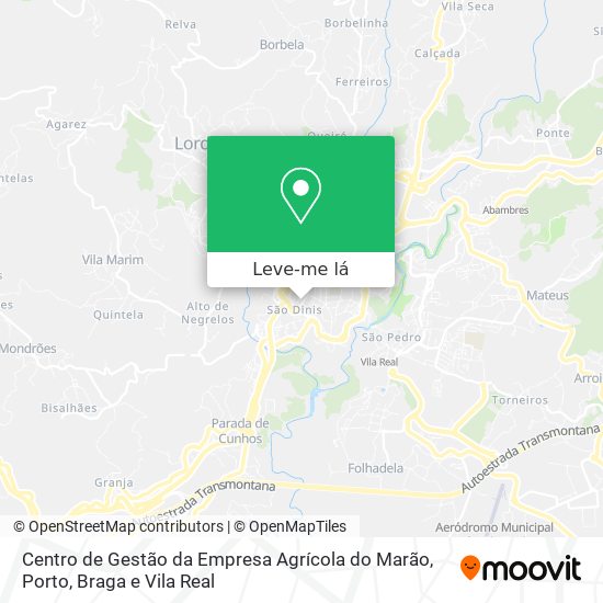 Centro de Gestão da Empresa Agrícola do Marão mapa