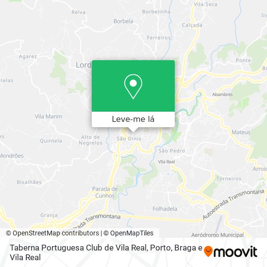 Taberna Portuguesa Club de Vila Real mapa