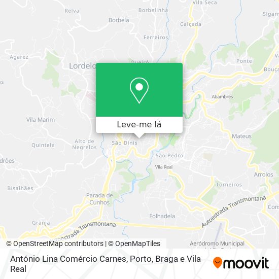 António Lina Comércio Carnes mapa