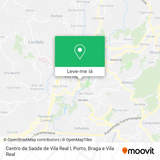 Centro de Saúde de Vila Real I mapa