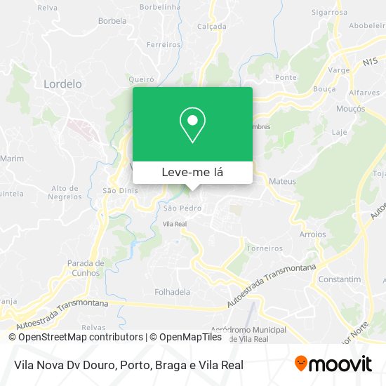 Vila Nova Dv Douro mapa
