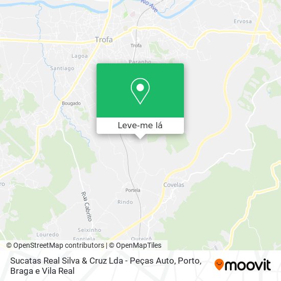 Sucatas Real Silva & Cruz Lda - Peças Auto mapa