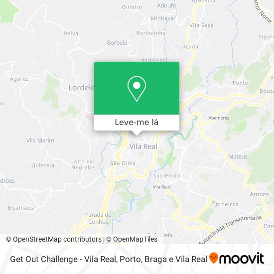 Get Out Challenge - Vila Real mapa