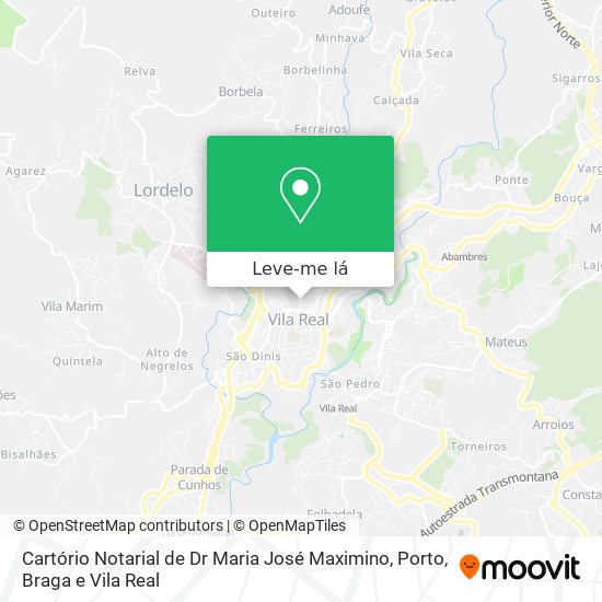 Cartório Notarial de Dr Maria José Maximino mapa