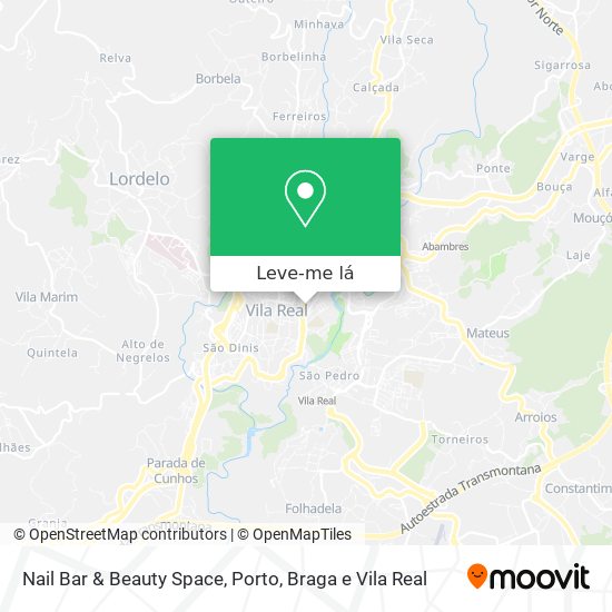 Nail Bar & Beauty Space mapa