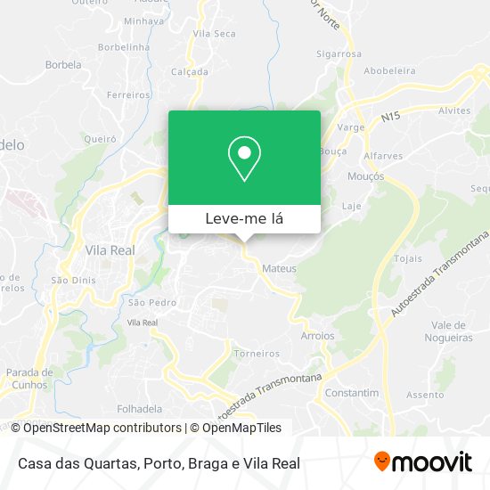 Casa das Quartas mapa