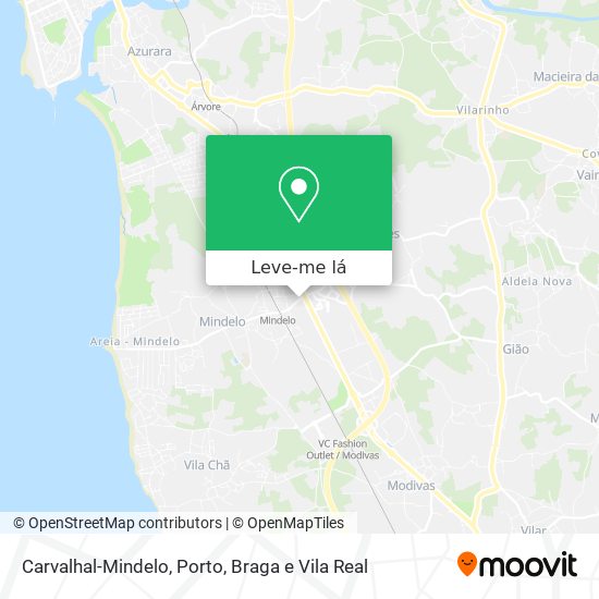 Carvalhal-Mindelo mapa