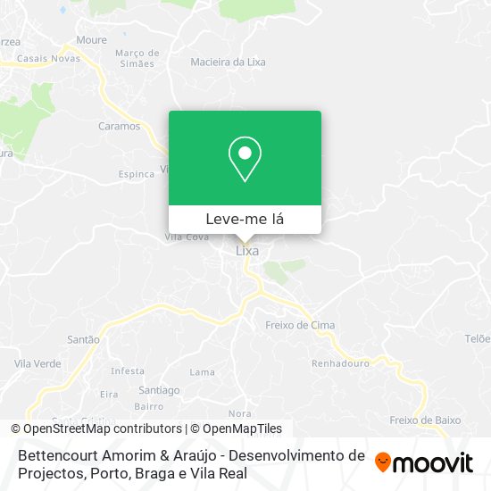 Bettencourt Amorim & Araújo - Desenvolvimento de Projectos mapa