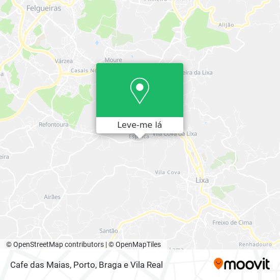 Cafe das Maias mapa