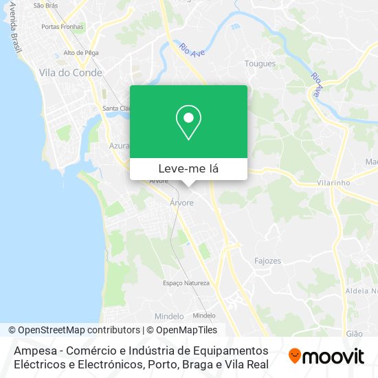 Ampesa - Comércio e Indústria de Equipamentos Eléctricos e Electrónicos mapa