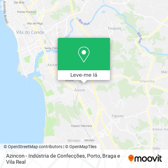 Azincon - Indústria de Confecções mapa