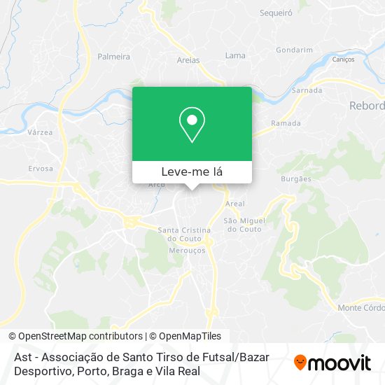 Ast - Associação de Santo Tirso de Futsal / Bazar Desportivo mapa