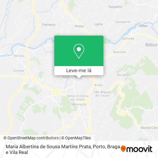 Maria Albertina de Sousa Martins Prata mapa