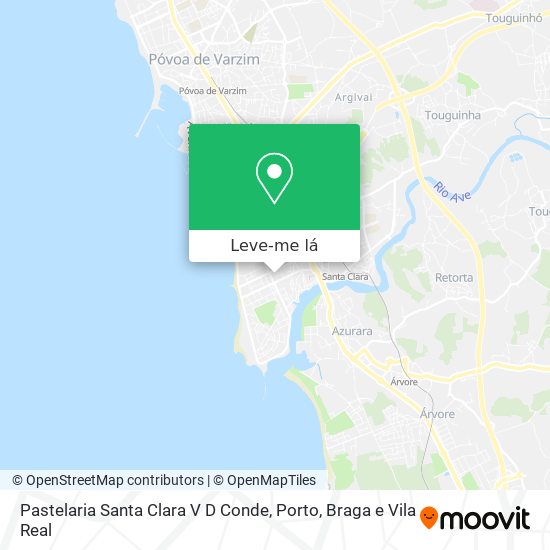 Pastelaria Santa Clara V D Conde mapa