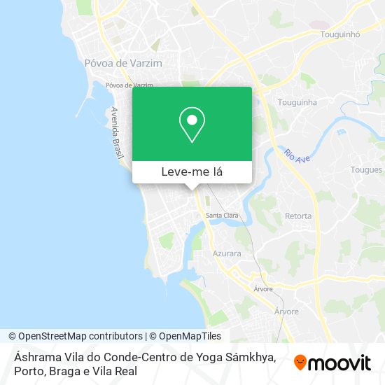 Áshrama Vila do Conde-Centro de Yoga Sámkhya mapa