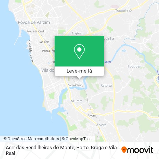 Acrr das Rendilheiras do Monte mapa