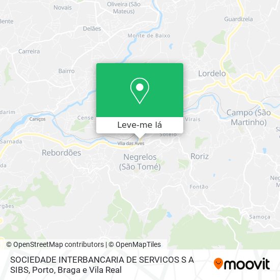 SOCIEDADE INTERBANCARIA DE SERVICOS S A SIBS mapa