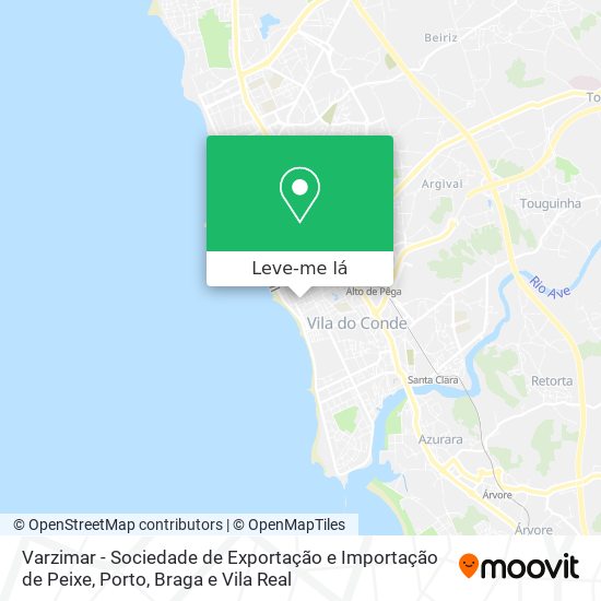 Varzimar - Sociedade de Exportação e Importação de Peixe mapa