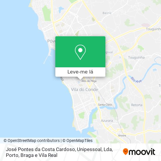 José Pontes da Costa Cardoso, Unipessoal, Lda mapa
