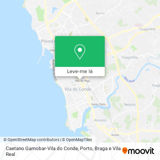Caetano Gamobar-Vila do Conde mapa