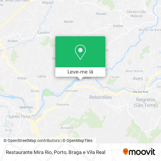 Restaurante Mira Rio mapa