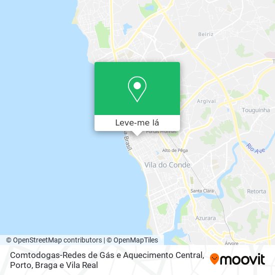 Comtodogas-Redes de Gás e Aquecimento Central mapa