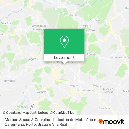 Marcos Sousa & Carvalho - Indústria de Mobiliário e Carpintaria mapa