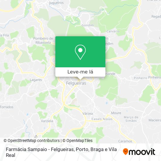 Farmácia Sampaio - Felgueiras mapa