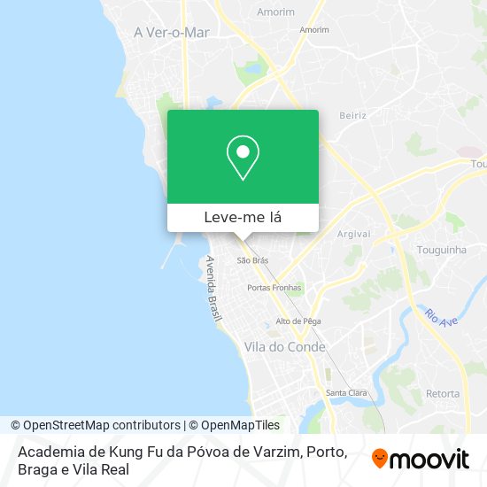 Academia de Kung Fu da Póvoa de Varzim mapa