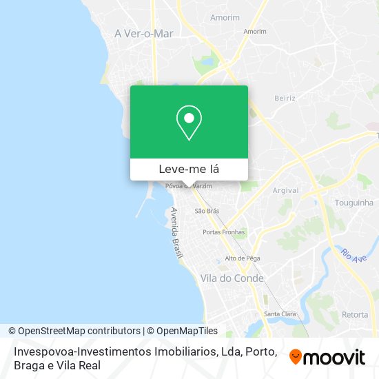 Invespovoa-Investimentos Imobiliarios, Lda mapa