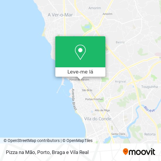 Pizza na Mão mapa
