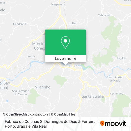 Fábrica de Colchas S. Domingos de Dias & Ferreira mapa