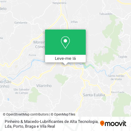 Pinheiro & Macedo-Lubrificantes de Alta Tecnologia, Lda mapa
