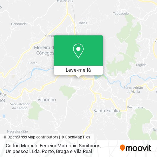 Carlos Marcelo Ferreira Materiais Sanitarios, Unipessoal, Lda mapa