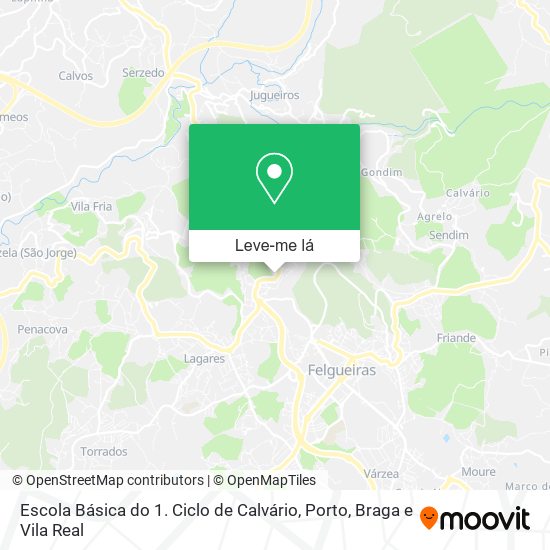 Escola Básica do 1. Ciclo de Calvário mapa